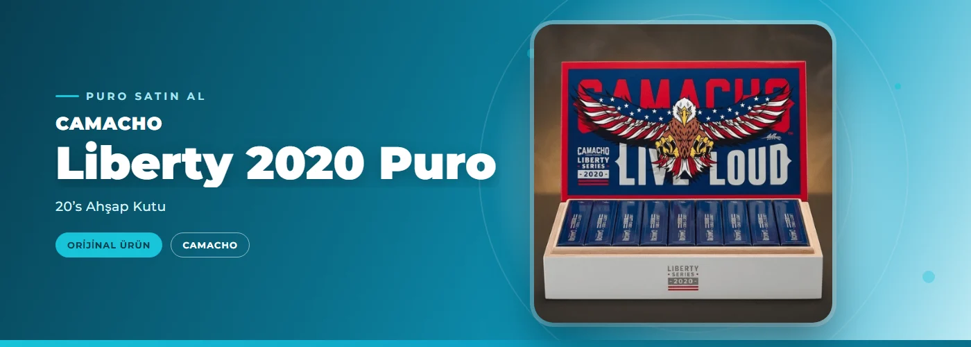 Camacho Liberty 2020 Puro – 20’s Ahşap Kutu