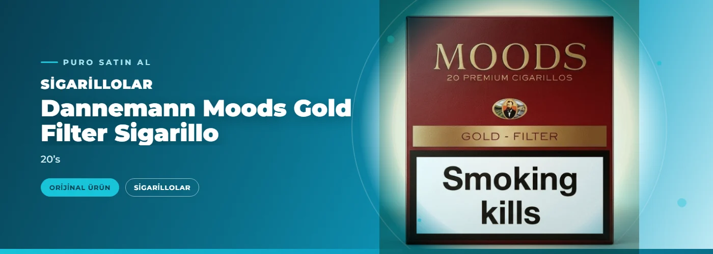 Dannemann Moods Gold Filter Sigarillo – 20’s