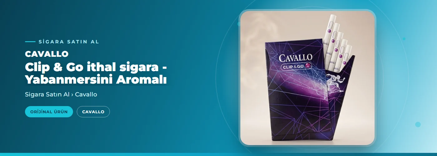 Cavallo Clip & Go ithal sigara Satın Al- Yabanmersini Aromalı