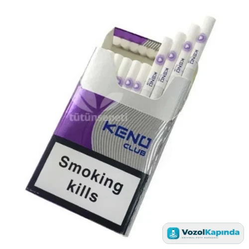 Keno Club Grape Click superslim ithal sigara - Siyah Üzüm - görsel 2