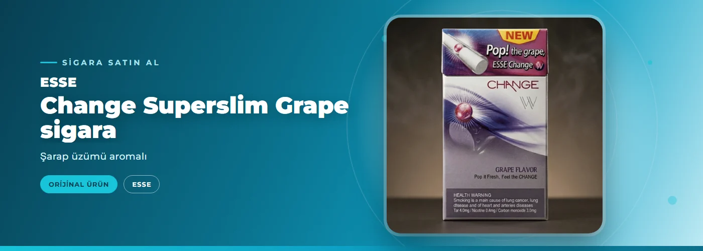 Esse Change Superslim Grape sigara – Şarap üzümü aromalı