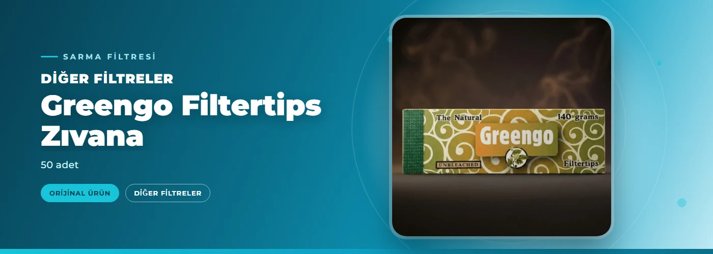 Greengo Filtertips Zıvana – 50 adet