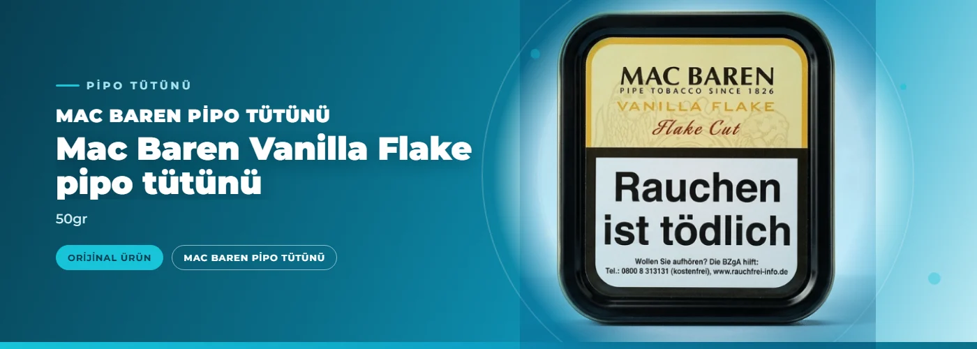 Mac Baren Vanilla Flake pipo tütünü – 50gr