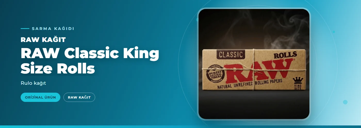 RAW Classic King Size Rolls – Rulo kağıt