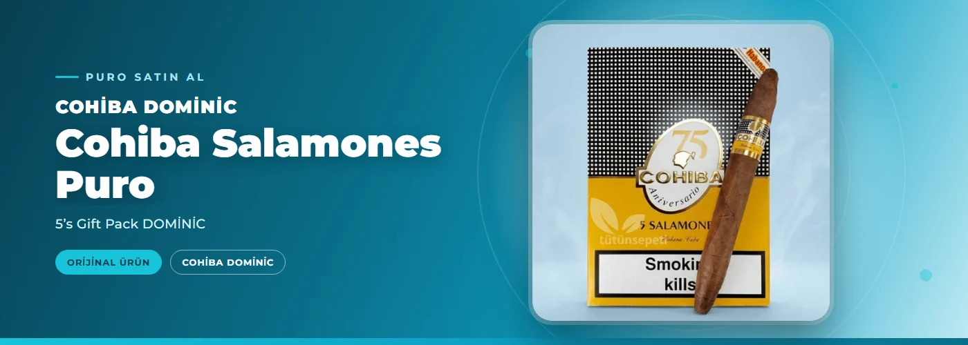 Cohiba Salamones Puro – 5’s Gift Pack DOMİNİC