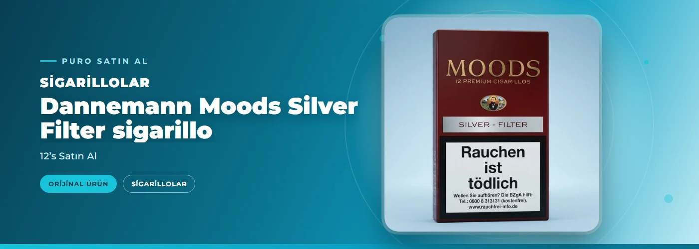 Dannemann Moods Silver Filter sigarillo – 12’s Satın Al