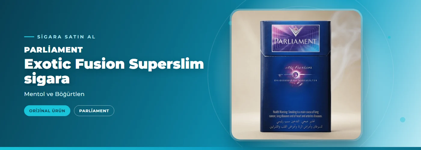Parliament Exotic Fusion Superslim sigara – Mentol ve Böğürtlen