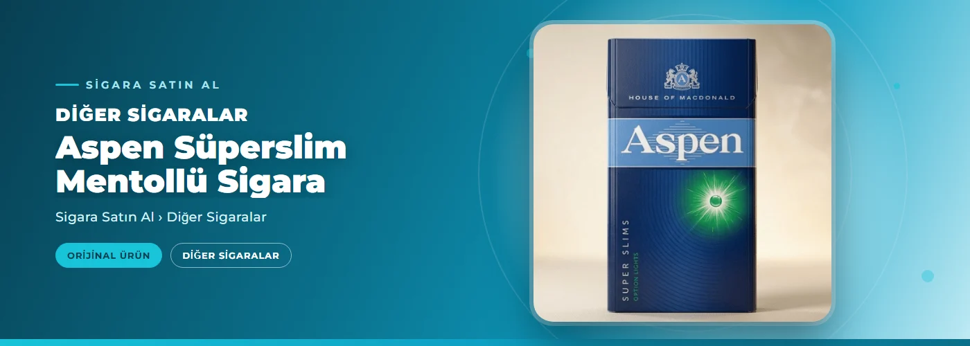 Aspen Süperslim Mentollü Sigara