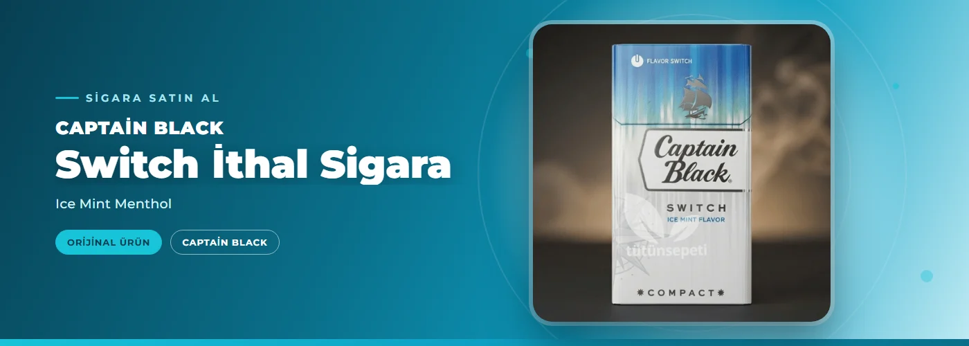 Captain Black Switch İthal Sigara – Ice Mint Menthol