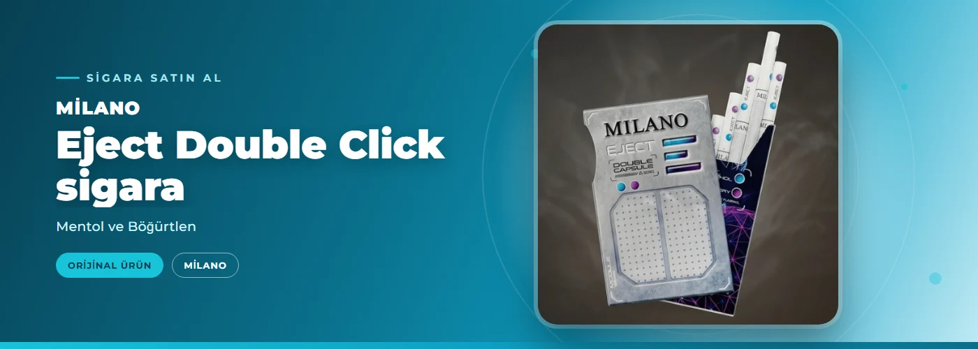 Milano Eject Double Click sigara – Mentol ve Böğürtlen