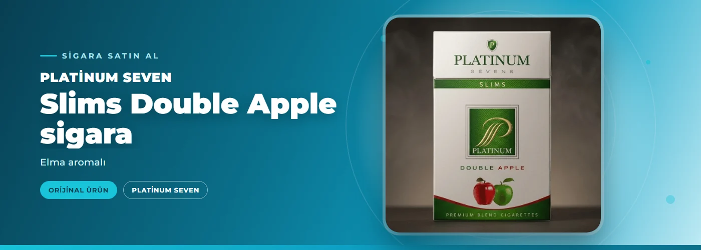 Platinum Seven Slims Double Apple sigara – Elma aromalı
