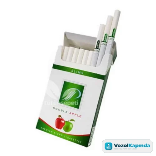 Platinum Seven Slims Double Apple sigara - Elma aromalı - görsel 2