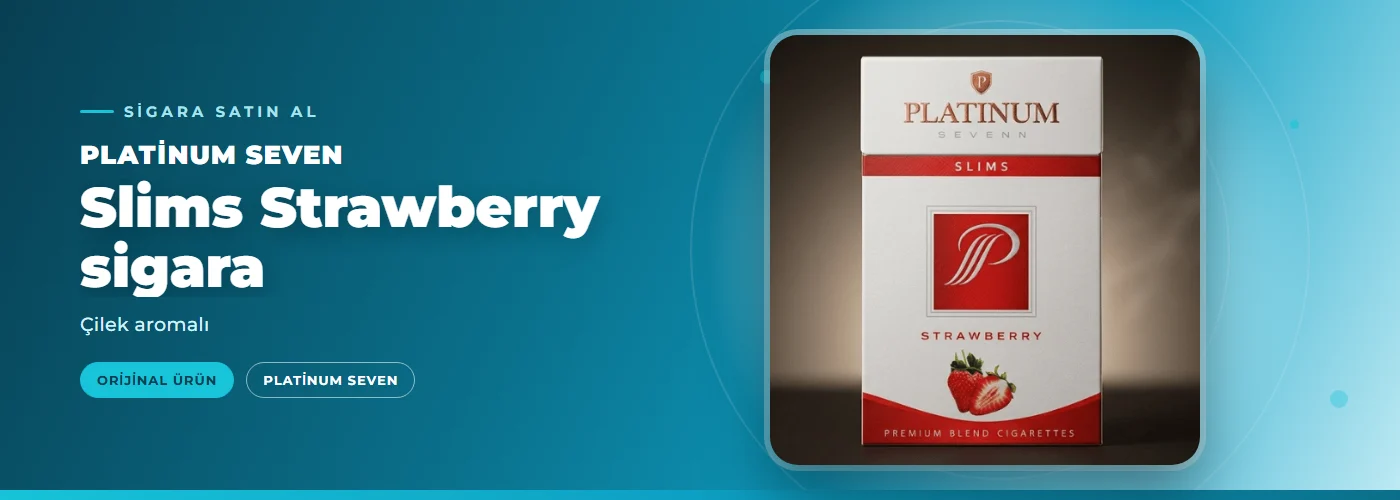 Platinum Seven Slims Strawberry sigara – Çilek aromalı