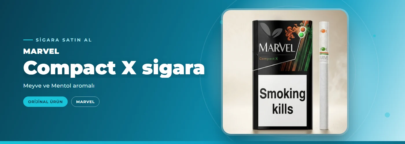 Marvel Compact X sigara – Meyve ve Mentol aromalı