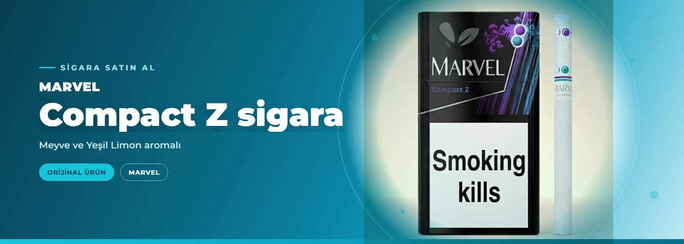 Marvel Compact Z sigara – Meyve ve Yeşil Limon aromalı