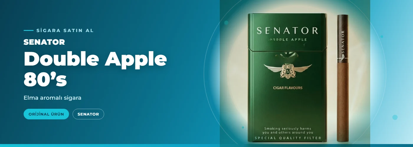 Senator Double Apple 80’s – Elma aromalı sigara