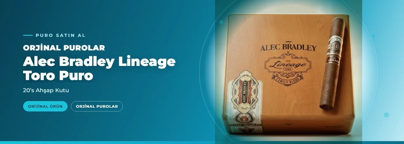Alec Bradley Lineage Toro Puro – 20’s Ahşap Kutu