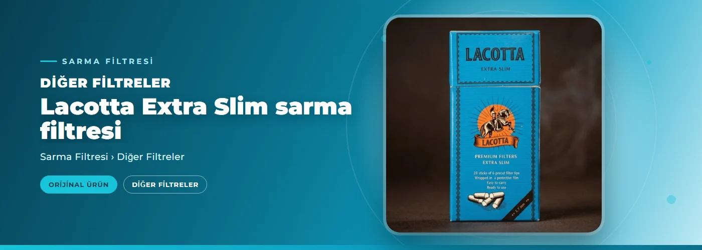 Lacotta Extra Slim sarma filtresi