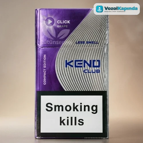 Keno Club Grape Click Slender sigara - Siyah Üzüm aromalı