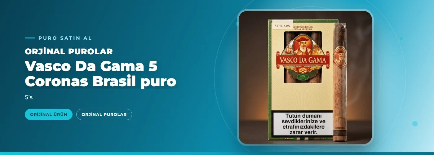 Vasco Da Gama 5 Coronas Brasil puro – 5’s