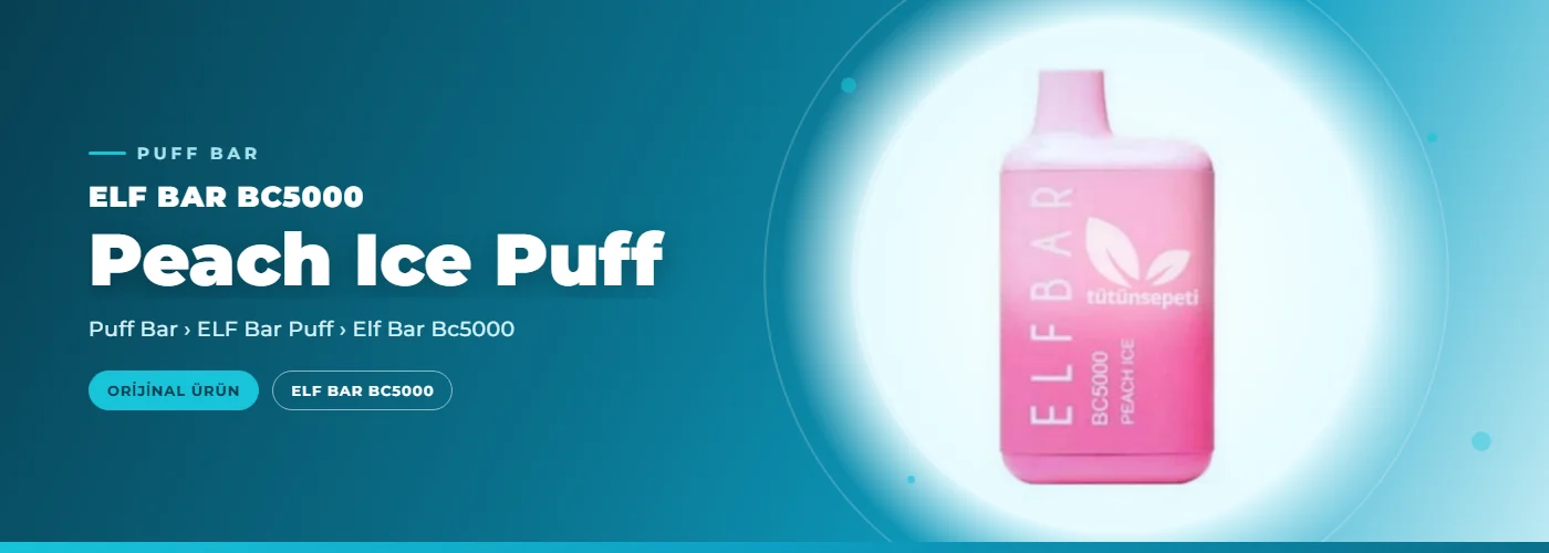 Elf Bar BC5000 Peach Ice Puff