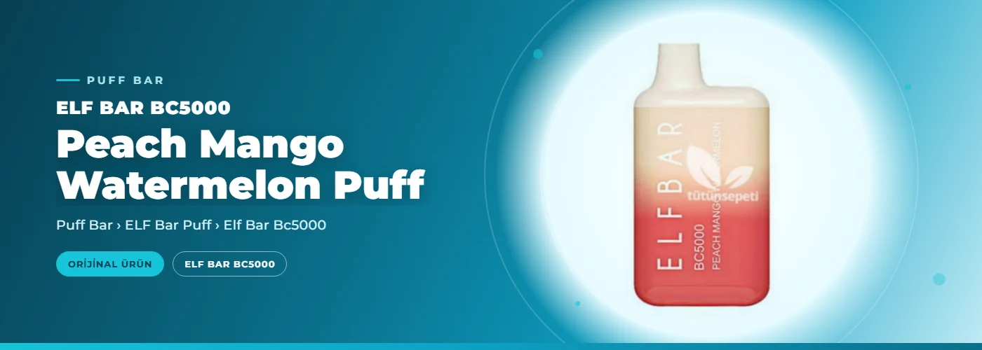 Elf Bar BC5000 Peach Mango Watermelon Puff