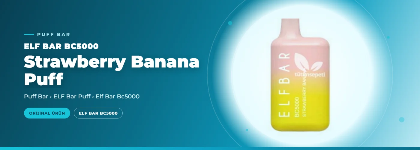 Elf Bar BC5000 Strawberry Banana Puff