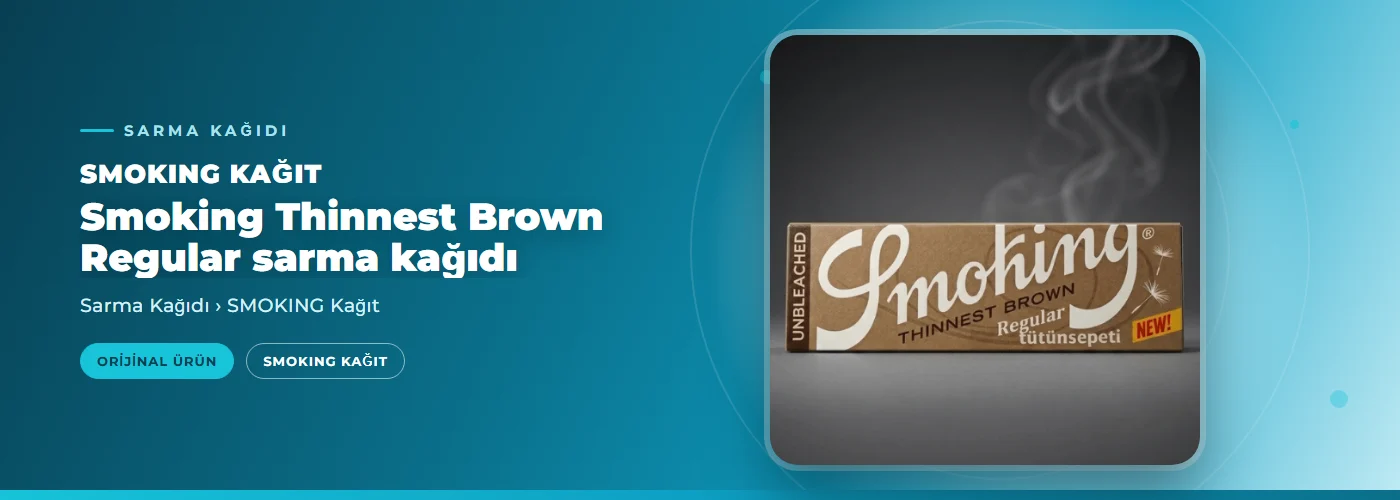 Smoking Thinnest Brown Regular sarma kağıdı