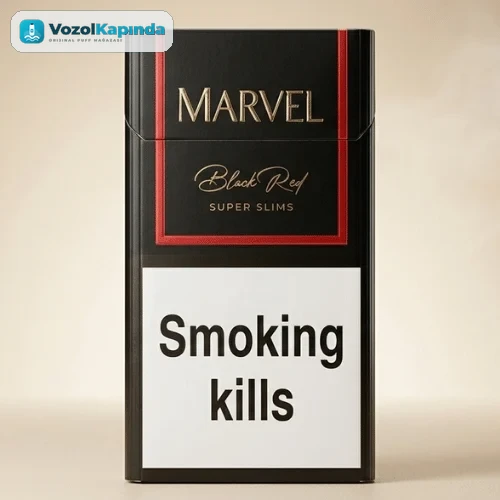 Marvel Black Red Superslim Sigara Kiraz Aromalı
