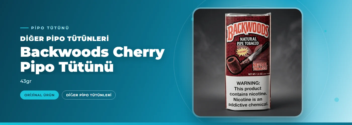 Backwoods Cherry Pipo Tütünü – 43gr