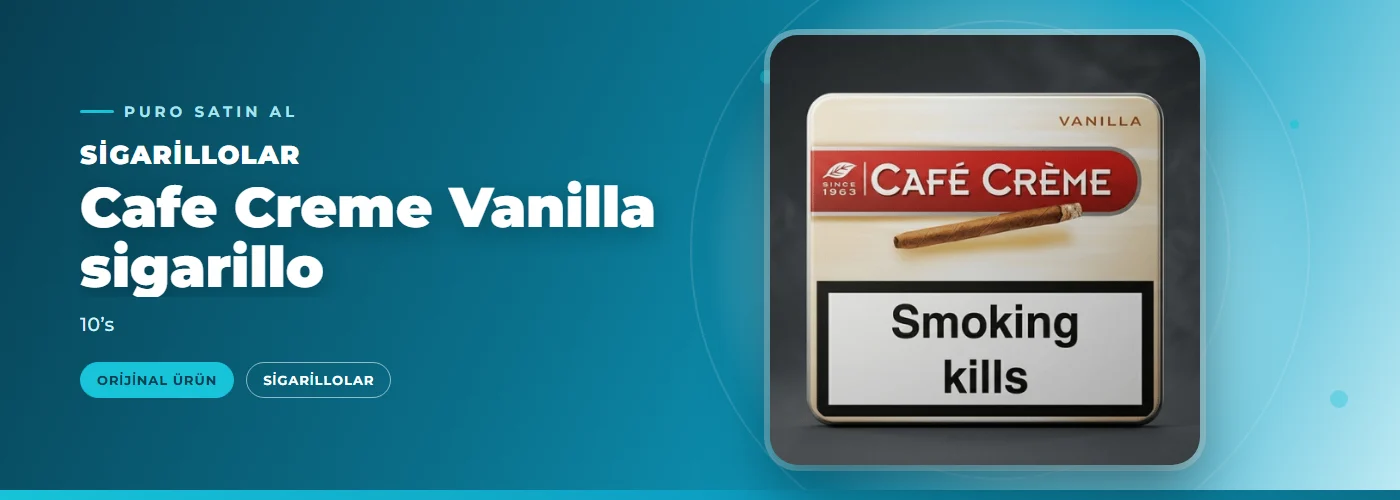 Cafe Creme Vanilla sigarillo – 10’s