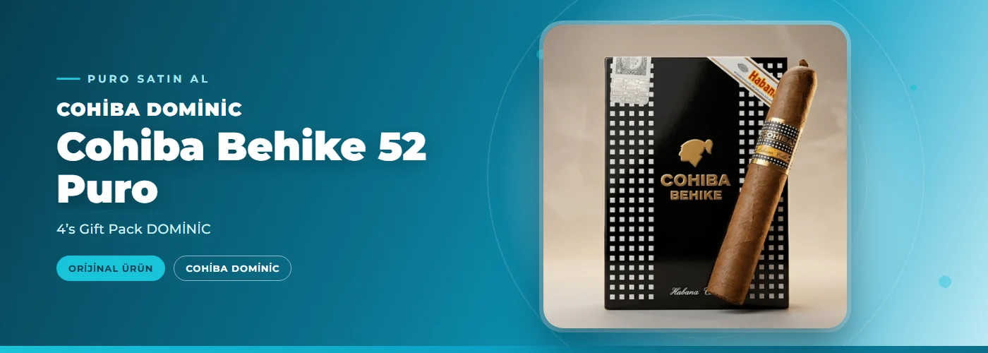 Cohiba Behike 52 Puro – 4’s Gift Pack DOMİNİC