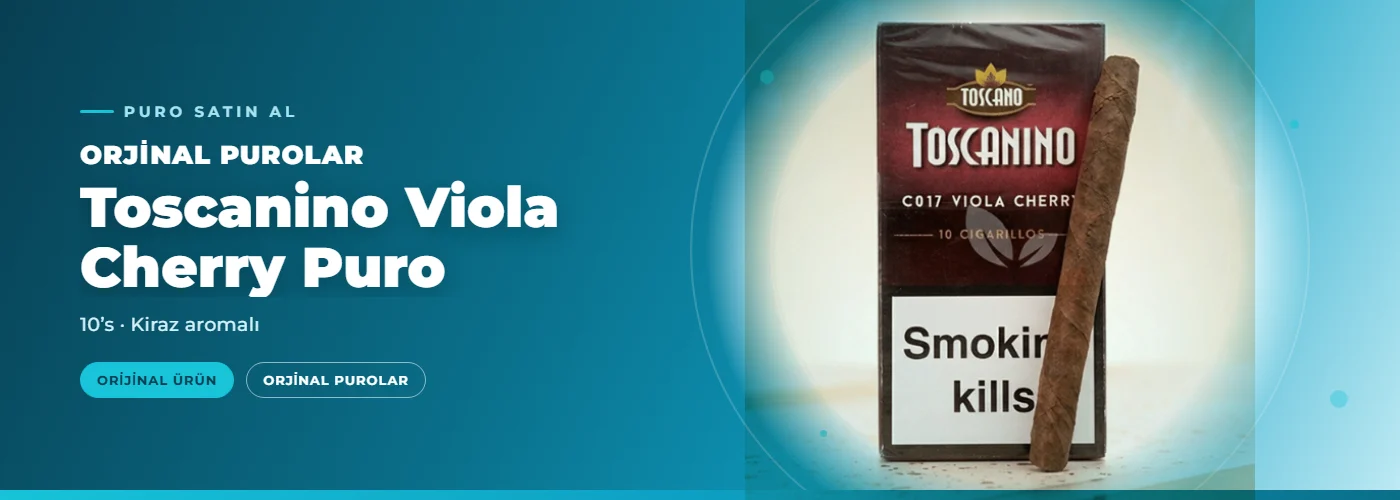 Toscanino Viola Cherry Puro – 10’s – Kiraz aromalı