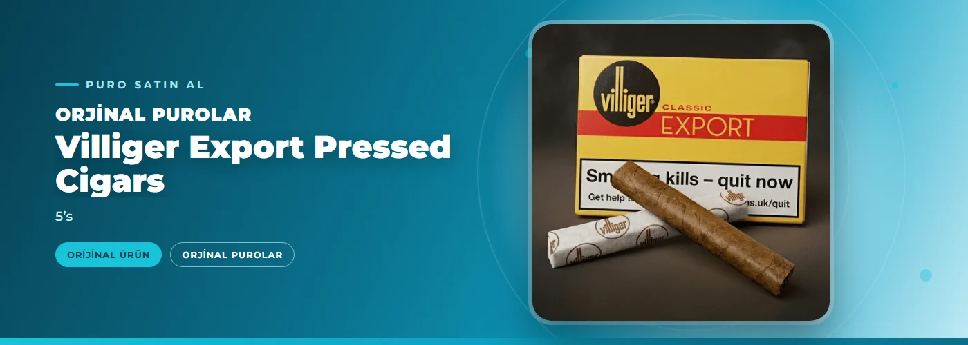 Villiger Export Pressed Cigars – 5’s