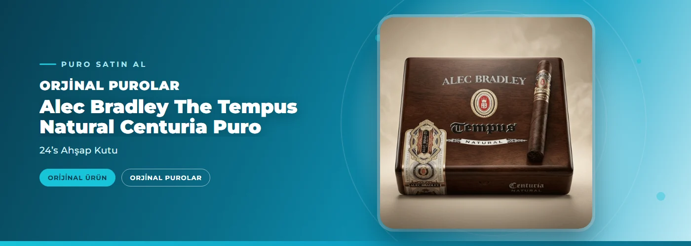Alec Bradley The Tempus Natural Centuria Puro – 24’s Ahşap Kutu