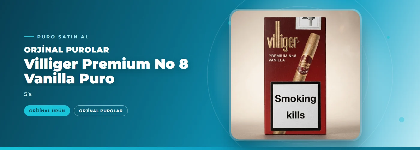 Villiger Premium No 8 Vanilla Puro – 5’s