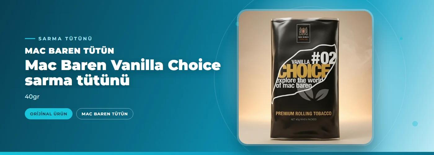 Mac Baren Vanilla Choice sarma tütünü – 40gr