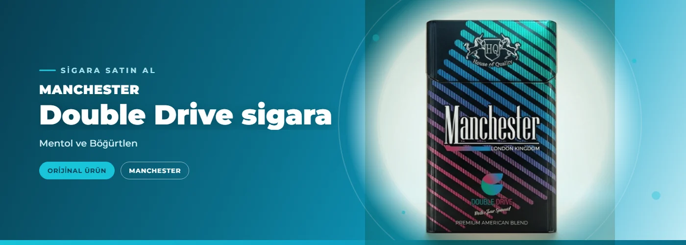 Manchester Double Drive sigara – Mentol ve Böğürtlen