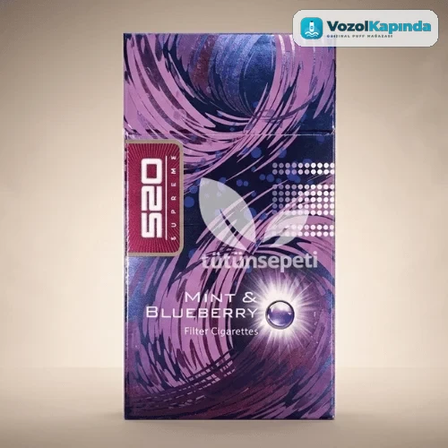 520 Mint Blueberry Kalpli Sigara - Superslim - Click