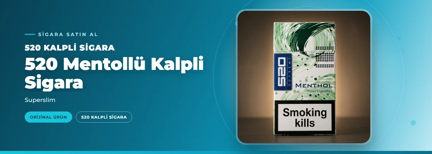 520 Mentollü Kalpli Sigara – Superslim