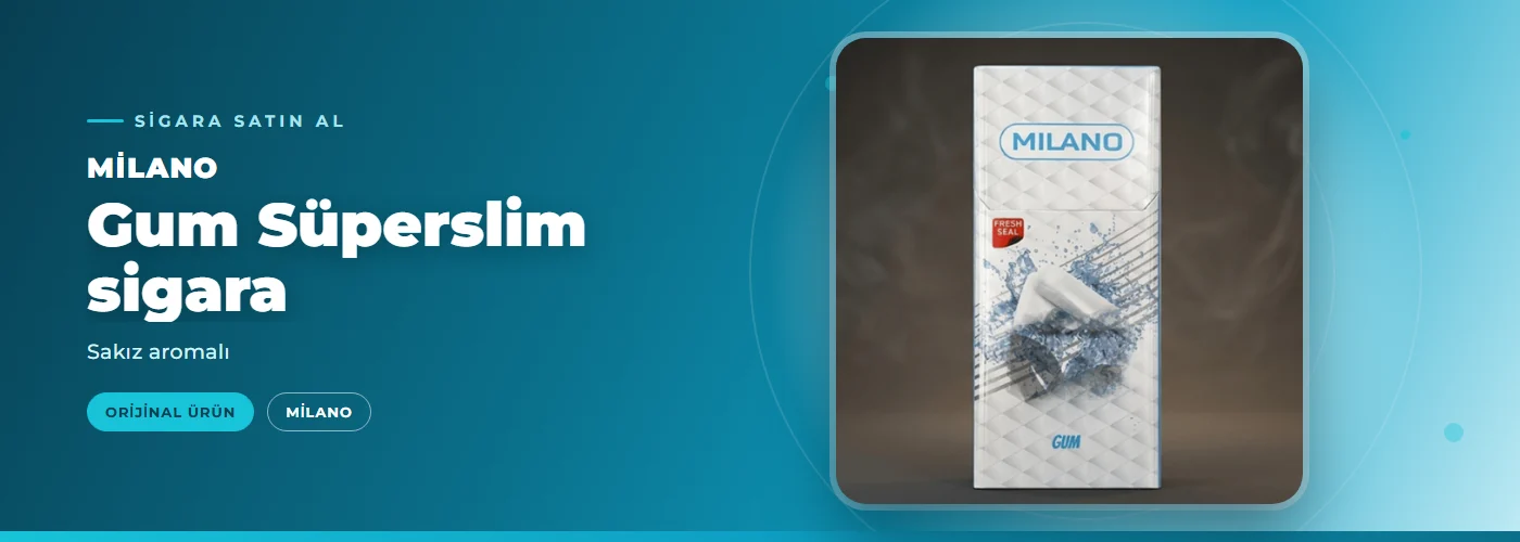 Milano Gum Süperslim sigara – Sakız aromalı