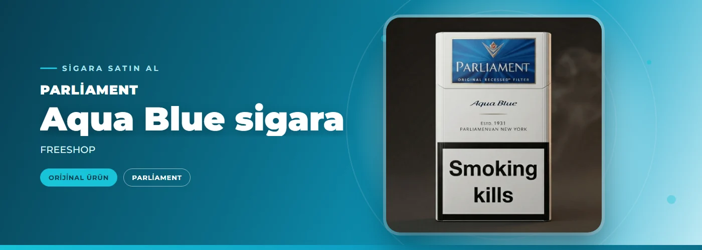 Parliament Aqua Blue sigara – FREESHOP
