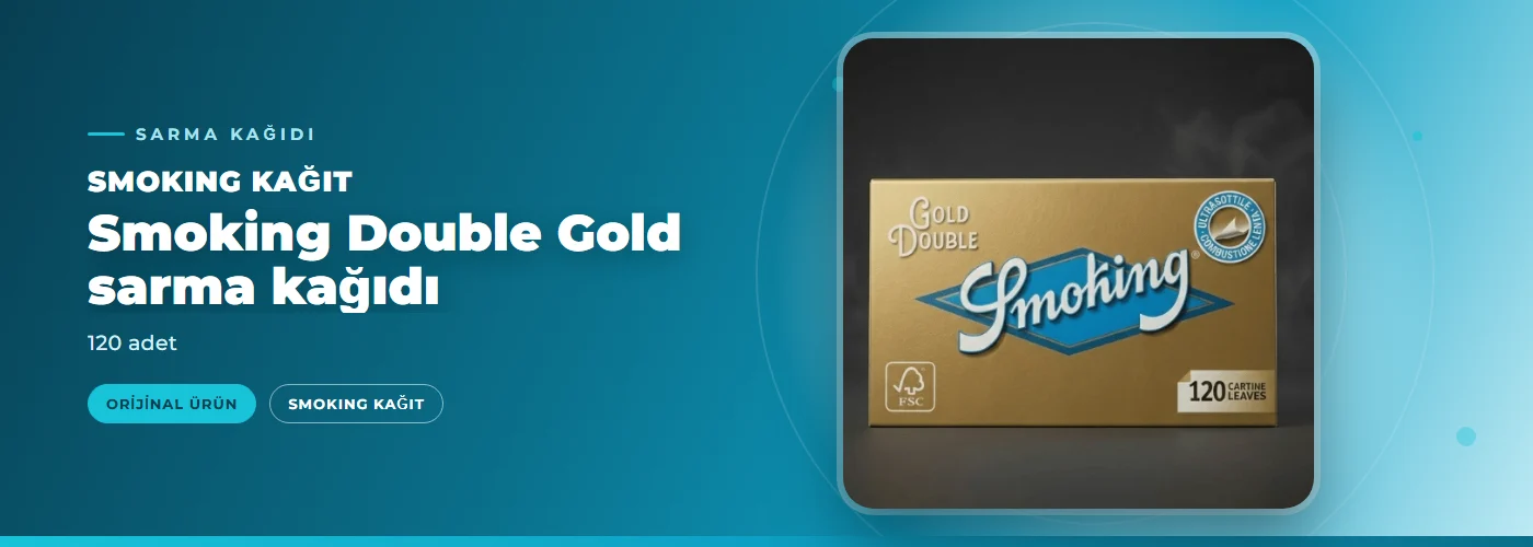 Smoking Double Gold sarma kağıdı – 120 adet