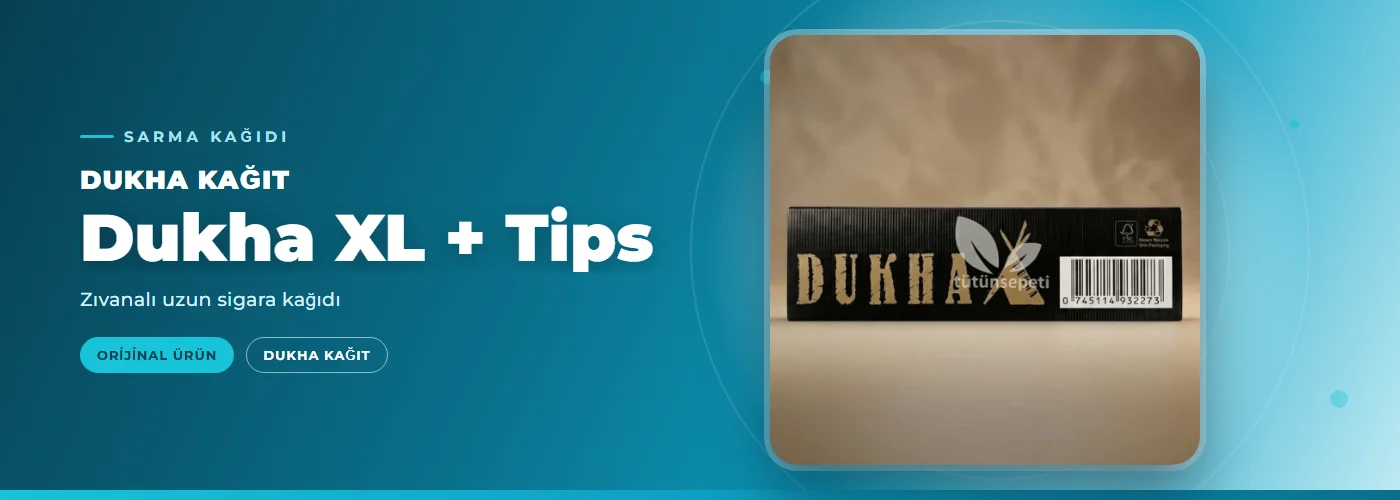 Dukha XL + Tips – Zıvanalı uzun sigara kağıdı