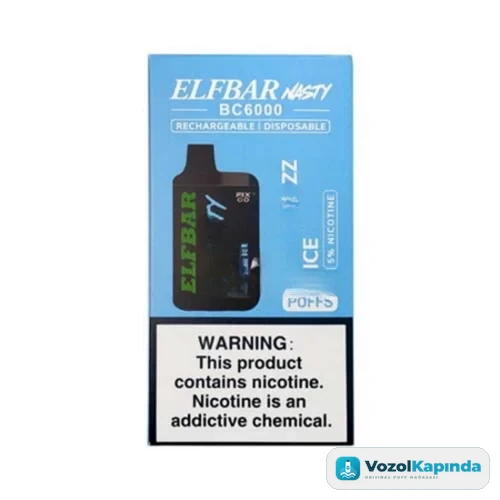 Elf Bar BC6000 Blue Razz Ice Puff - Nasty - görsel 4