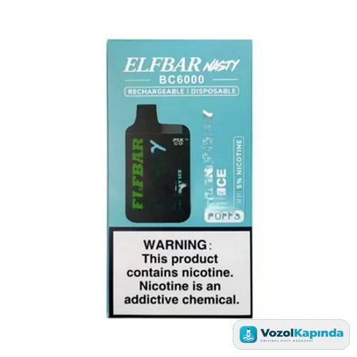Elf Bar BC6000 Blueberry Ice Puff - Nasty - görsel 4