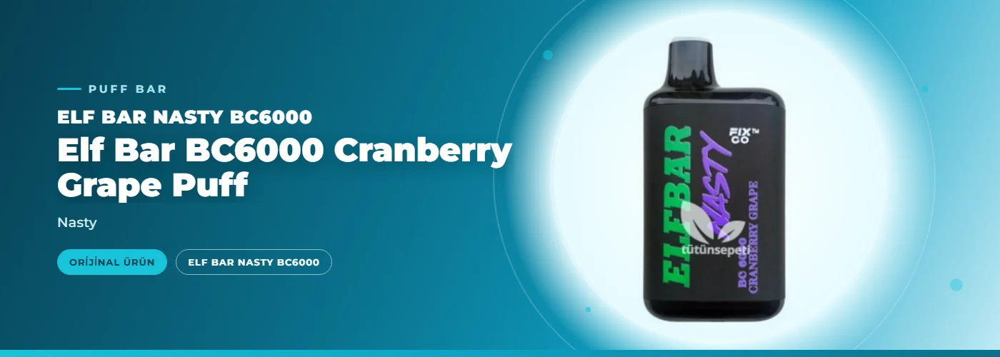 Elf Bar BC6000 Cranberry Grape Puff – Nasty