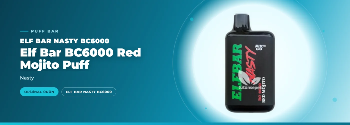 Elf Bar BC6000 Red Mojito Puff – Nasty