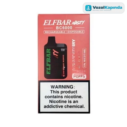Elf Bar BC6000 Strawberry Mango Puff - Nasty - görsel 4