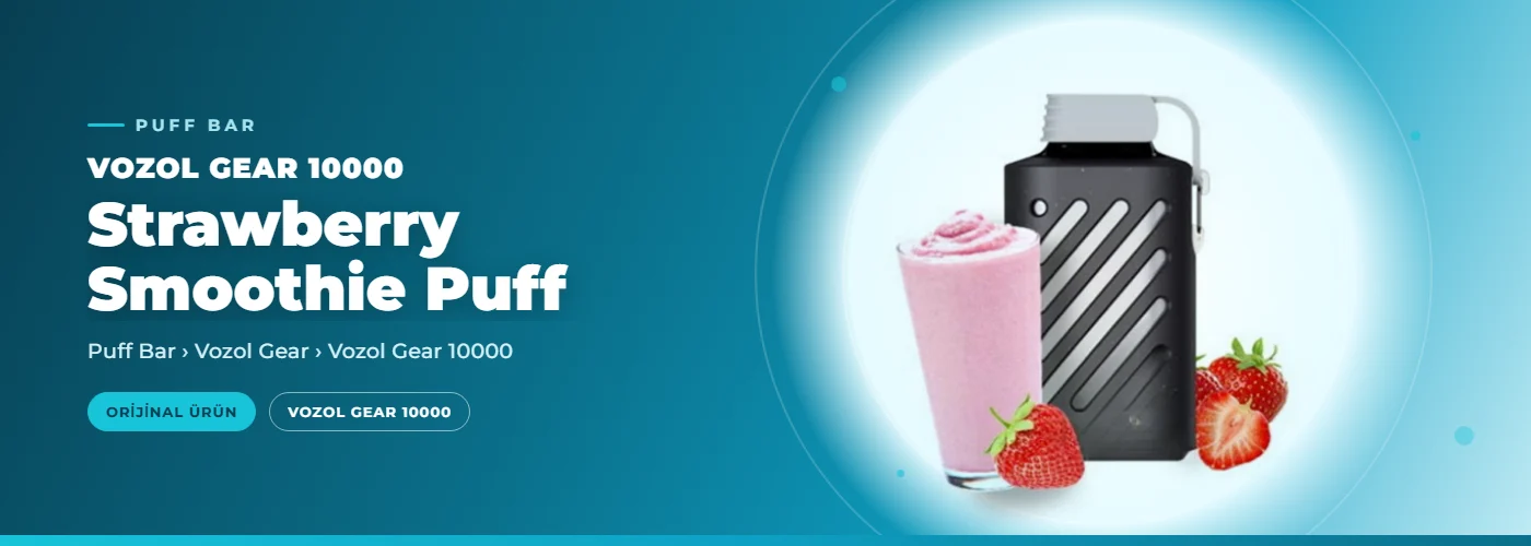 Vozol Gear 10000 Strawberry Smoothie Puff